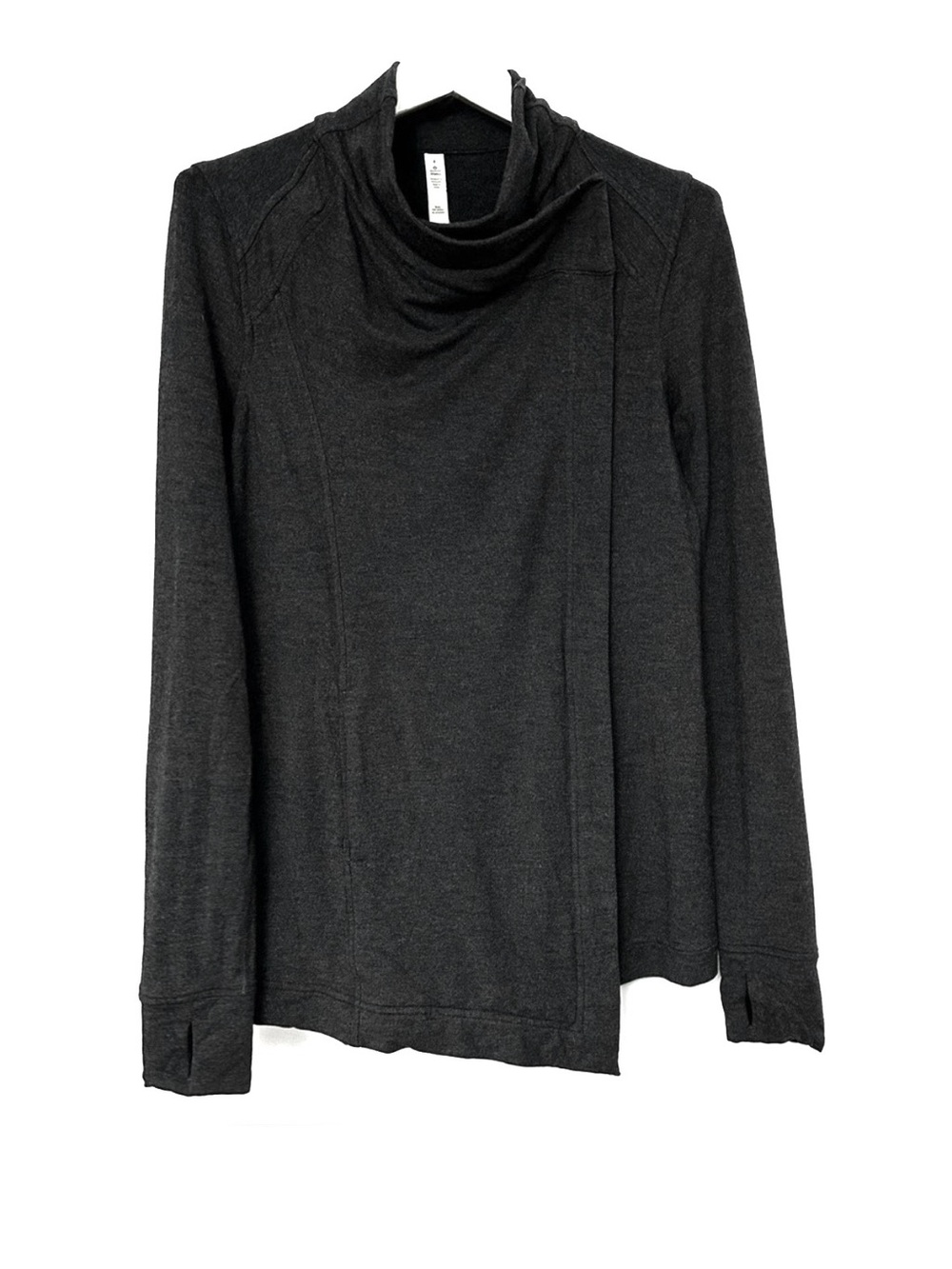 Lululemon Coast Wrap Heathered Mod Black